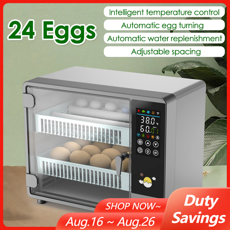 Poultry Incubator - 24 Yumurtalık Tam Otomatik Çevirme Özellikli