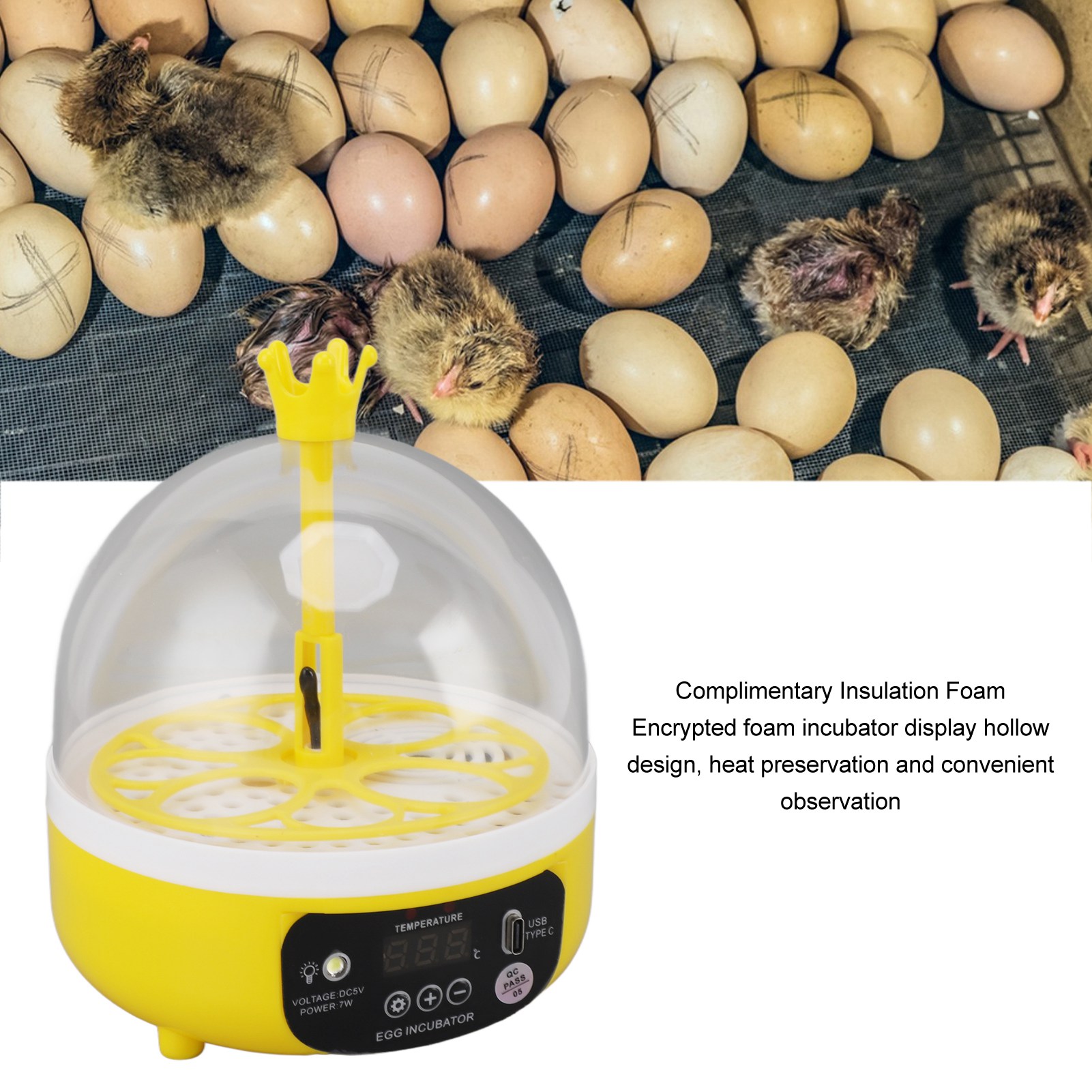 Poultry Incubator - Yumurta Kuluçka Makinesi Otomatik Sıcaklık Nem