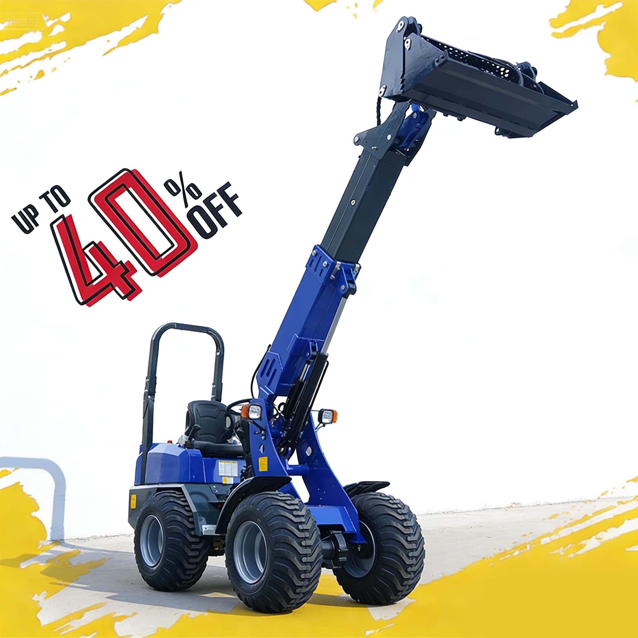 Agriculture Farming Working - Yüksek Performanslı 4x4 Mini Tekerlekli Yükleyici